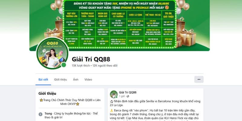 Liên Hệ QQ88 Qua Nhiều Kênh